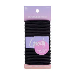 Goody Elastics - Black - 30ct: Hair Styling, All Hair Types, Rubber Material