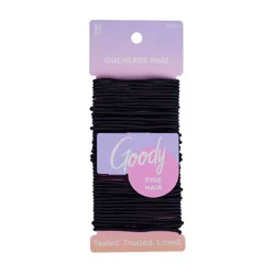 Goody Standard Black Elastics - 51ct: For All Hair Types, Rubber Material, Hair Styling