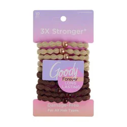 Goody Forever Elastics - Blonde/Brown - 10ct: Hair Styling, All Hair Types