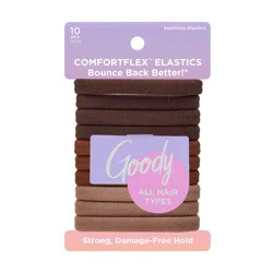 Goody Brown Seamless Elastics - 10ct