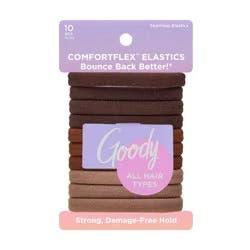 Goody Brown Seamless Elastics - 10ct