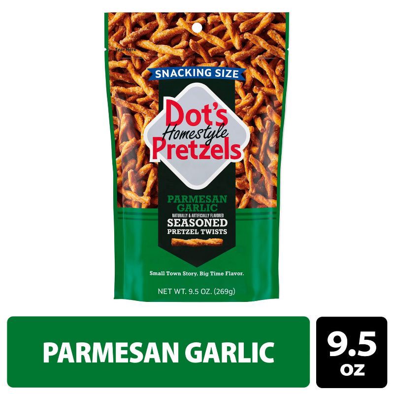 slide 1 of 7, Dot's Homestyle Pretzels Parmesan Garlic - 9.5oz, 9.5 oz