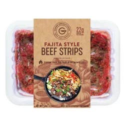 Gourmet Specialty Foods Fajita Style Beef Strips Marinated Boneless - 1lb