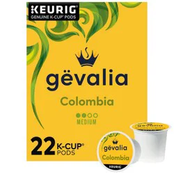 Gevalia Columbia Blend Medium Roast Keurig K-Cup Coffee Pods - 22ct
