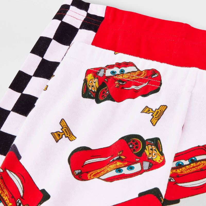 slide 4 of 4, Toddler Boys' 4pc Snug Fit Cars Cotton Pajama Set - Red/Ivory 18M, 4 ct