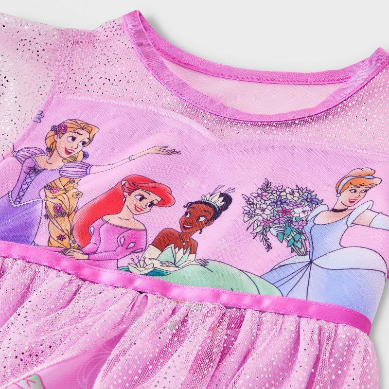 slide 3 of 4, Toddler Girls' Disney Princess Fantasy Night Gown - Pink 2T, 1 ct