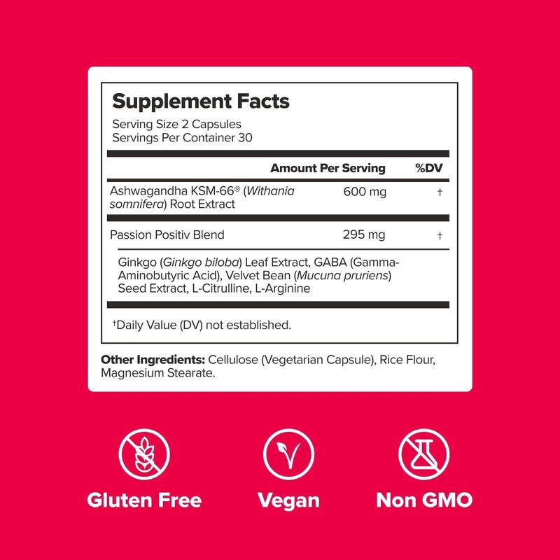 slide 7 of 8, O Positiv URO Vaginal Moisture + Mood to Support Vaginal Dryness, Intimacy, and Sexual Function Dietary Supplement - 60ct, 60 ct