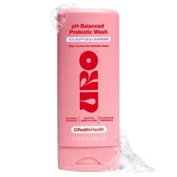 O Positiv URO pH Balanced Probiotic Wash for Intimate Odor Control, pH Balance, Dryness & Irritation - Eucalyptus & Lavender - 6.75 fl oz