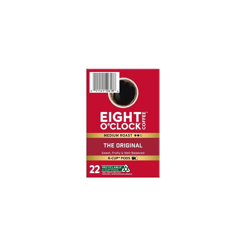 slide 4 of 5, Eight O'Clock The Original Blend Medium Roast Coffee Pods - 22ct, 22 ct