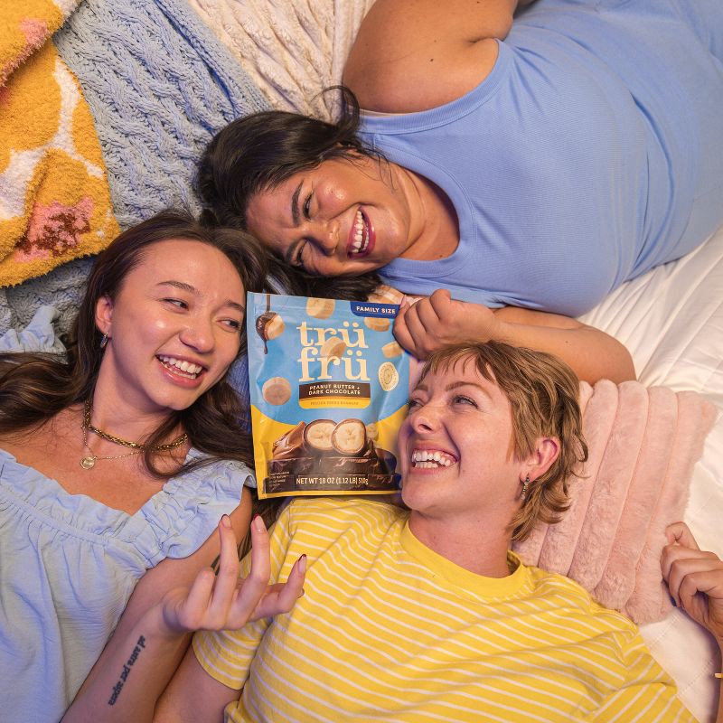 slide 7 of 7, Tru Fru Frozen Fresh Bananas in Dark Chocolate and Peanut Butter - 18oz, 18 oz