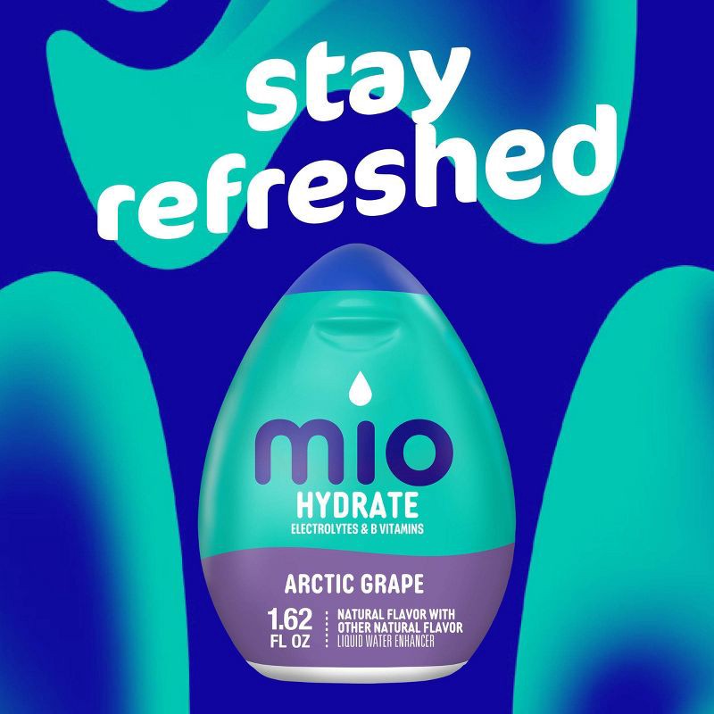 slide 4 of 9, MiO Hydrate Arctic Grape Flavored Drink Mix - 1.62oz, 1.62 oz