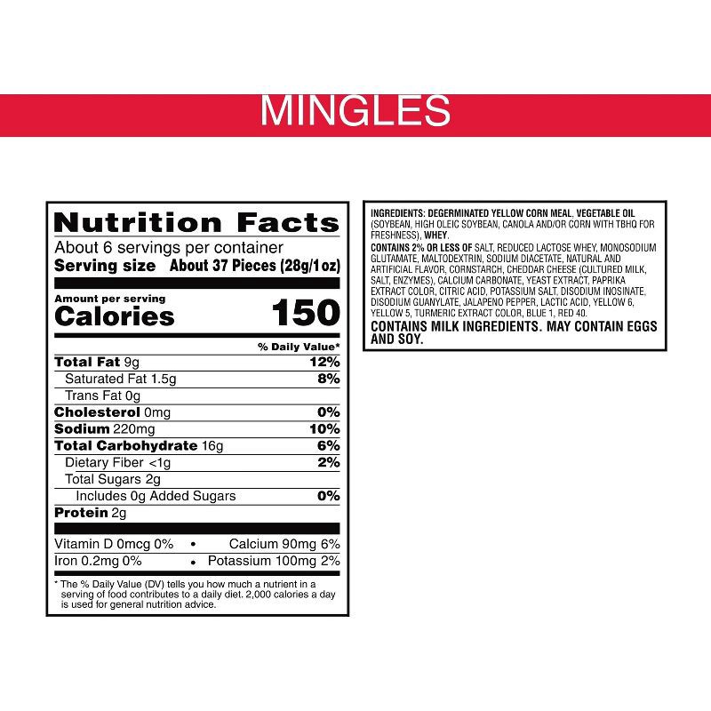 slide 3 of 4, Pringles Mingles Chips Jalapeno & Queso - 5.5oz, 5.5 oz