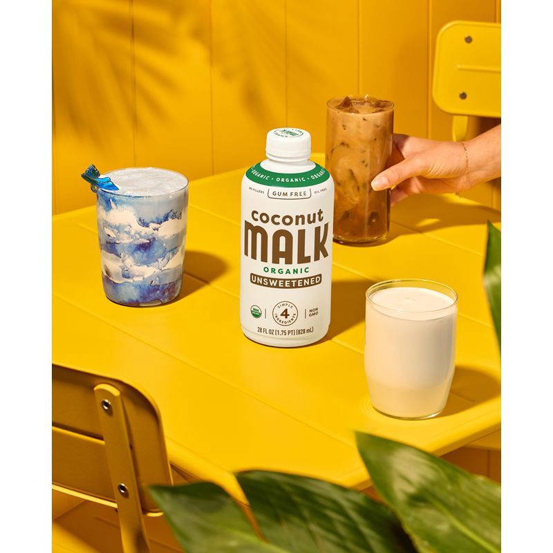 slide 4 of 5, MALK Organics Unsweetened Coconut Milk - 28 fl oz, 28 fl oz