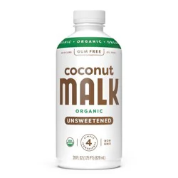 MALK Organics Unsweetened Coconut Milk - 28 fl oz: Dairy-Free, Vegan