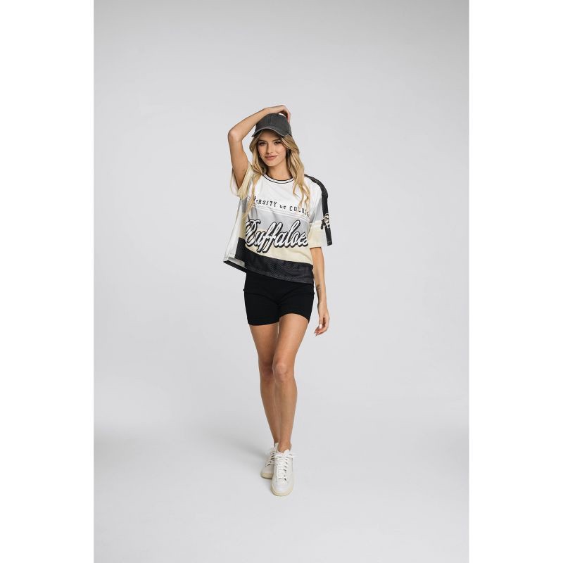 slide 3 of 3, NCAA Colorado Buffaloes Women's Crew Neck Mesh Jersey - M - Wild Collective, 1 ct