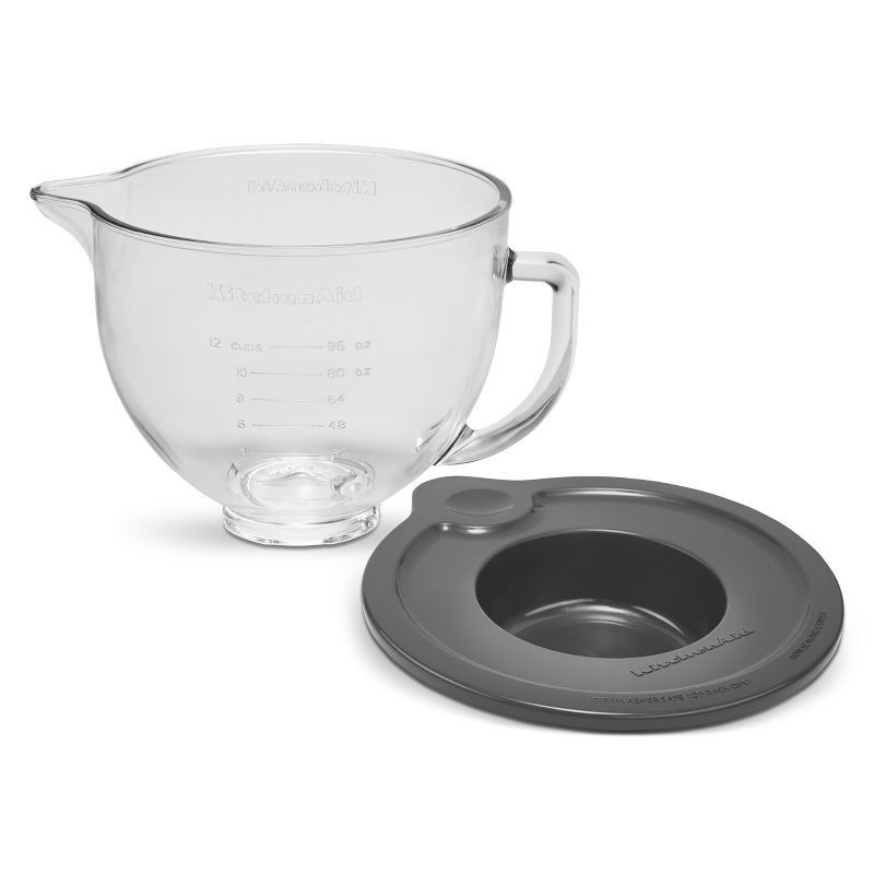 slide 1 of 4, KitchenAid 5qt Tilt-Head Glass Bowl, 5 qt