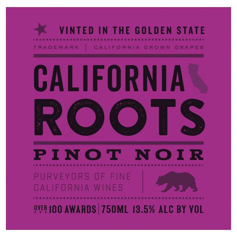 slide 2 of 5, Pinot Noir Wine - 750ml Bottle - California Roots™, 750 ml