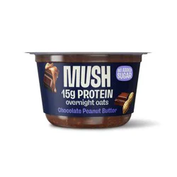 MUSH Chocolate Peanut Butter 15g Protein Overnight Oats - 5.5oz