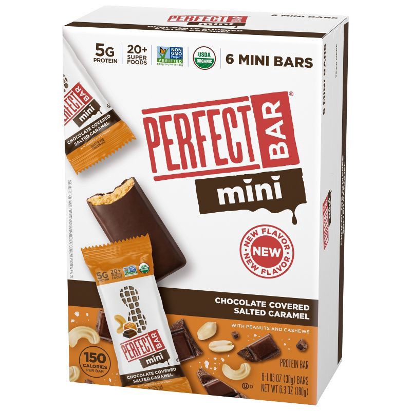 slide 3 of 5, Perfect Bar Salted Caramel Mini Bars - 6.3oz/6pk, 6.3 oz, 6 ct