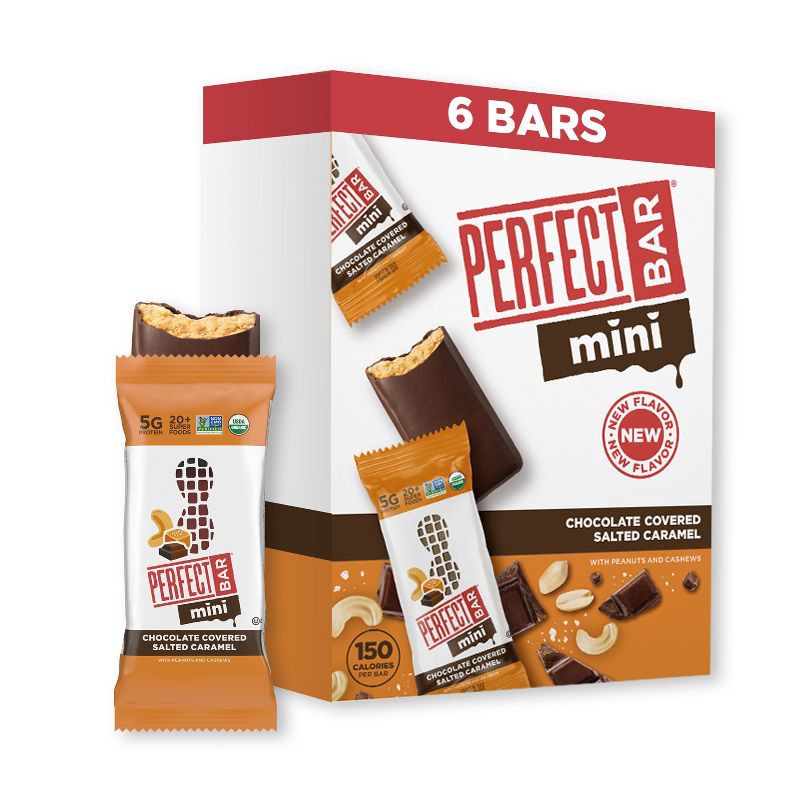 slide 1 of 5, Perfect Bar Salted Caramel Mini Bars - 6.3oz/6pk, 6.3 oz, 6 ct