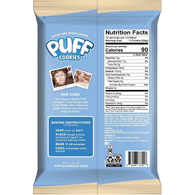 slide 2 of 5, Puff Cookies Cookie Dough Cut Out Snowman Snickerdoodle 10.35oz, 10.35 oz