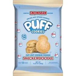 Puff Cookies Cookie Dough Cut Out Snowman Snickerdoodle 10.35oz