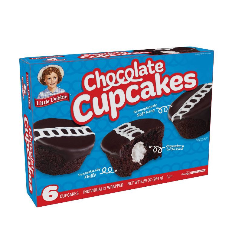 slide 3 of 3, Little Debbie Chocolate Cupcakes - 9.29oz/6ct, 9.29 oz, 6 ct