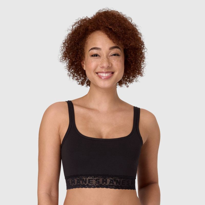 slide 2 of 6, Hanes Women's 2pk Holiday Lace Bralette - S, 2 ct
