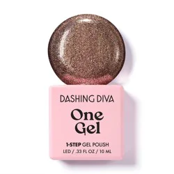 Dashing Diva One Gel Color Nail Polish - Prize - 10ml: Vegan, Glitter Finish, Nail Care