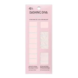 Dashing Diva Gloss Gel Nail Polish Strips - Handle with Care - 32ct