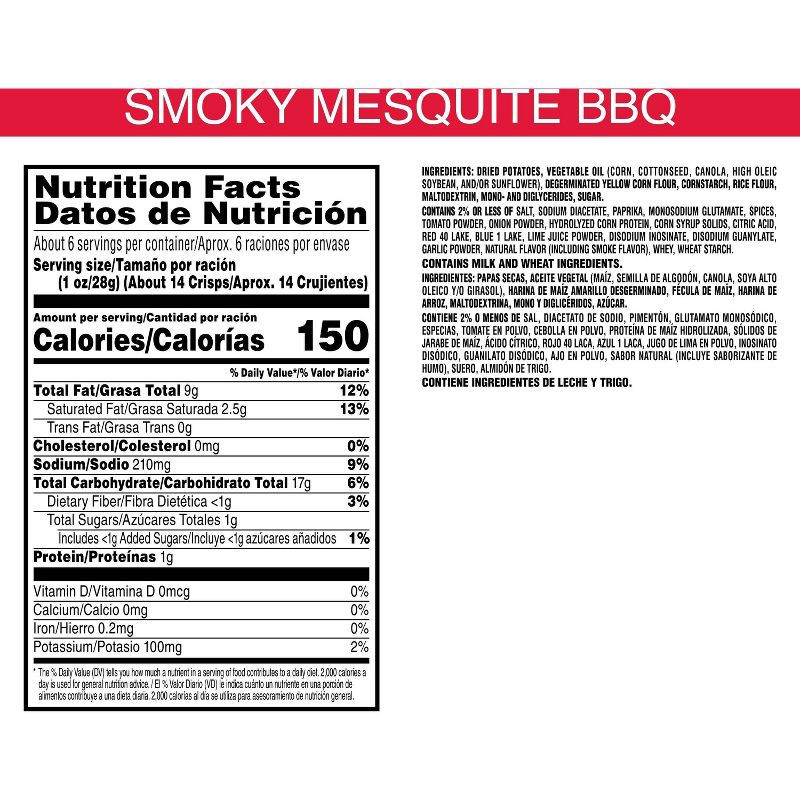 slide 3 of 5, Pringles Super Stack Smoky Mesquite BBQ Potato Crisps Chips - 5.5oz, 5.5 oz