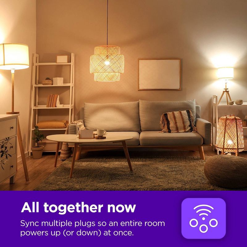 slide 5 of 6, Roku Smart Home Indoor Smart Plug 2-Pack with Custom Scheduling, Remote Power, & Voice Compatibility, 1 ct