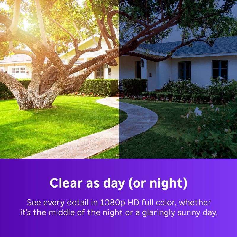 slide 4 of 11, Roku Battery Camera for Easy Home Monitoring – 1080p HD, Rechargeable, Weather-Resistant, Spotlight, Wi-Fi 6, 1 ct