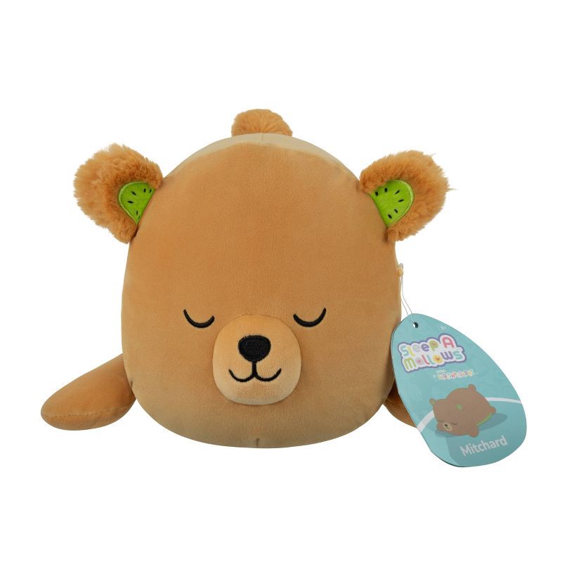 slide 4 of 12, Squishmallows 8" Weighted Kiwi Bear Sleepamallow Stuffed Animal, 1 ct