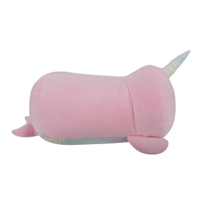 slide 7 of 12, Squishmallows 8" Weighted Esme Pink Narwhal Fuzzy Rainbow Belly Sleepmallow Stuffed Animal, 1 ct