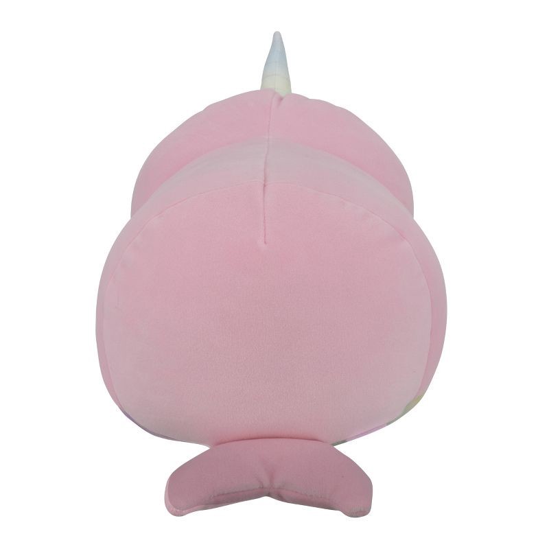 slide 9 of 12, Squishmallows 8" Weighted Esme Pink Narwhal Fuzzy Rainbow Belly Sleepmallow Stuffed Animal, 1 ct