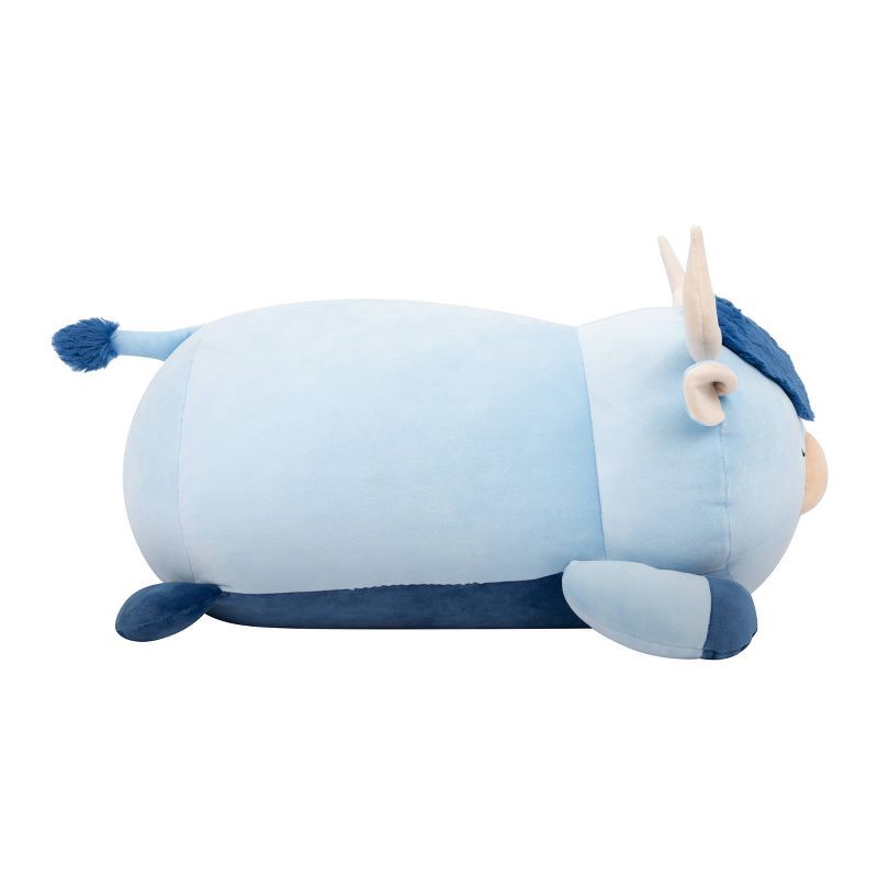 slide 7 of 11, Squishmallows 18" Jumbo Toro Blue Highland Cow Fuzzy Belly Sleepamallow Stuffed Animal, 1 ct
