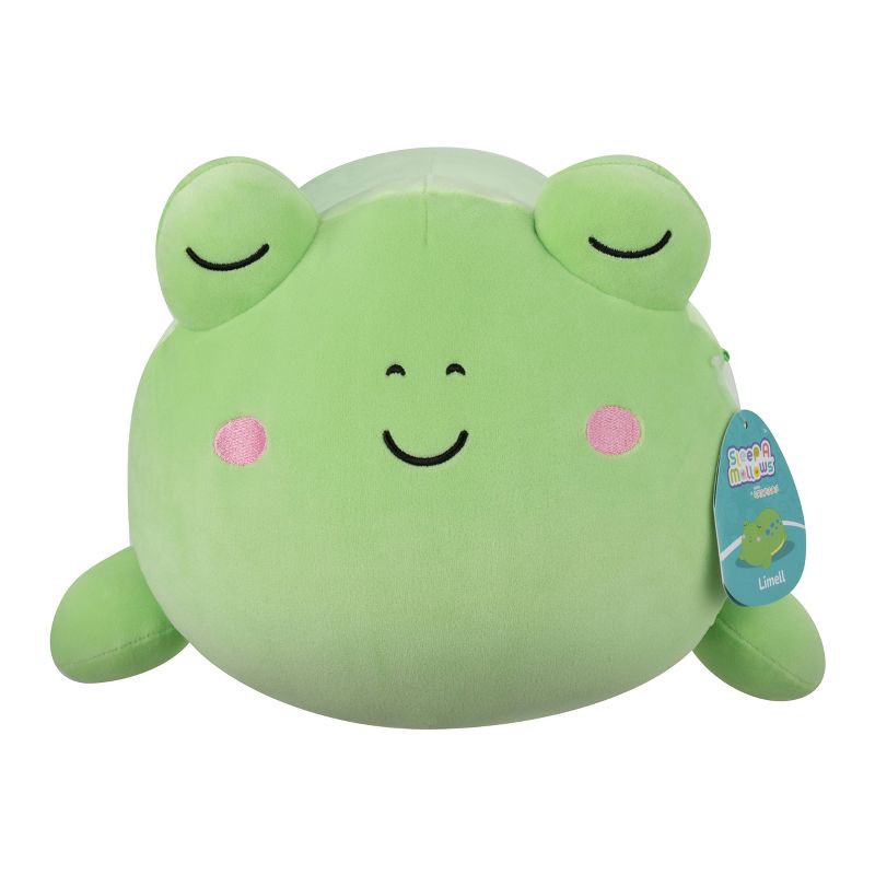 slide 4 of 11, Squishmallows 18" Jumbo Limell Green Frog with Blue Spots Sleepamallow Stuffed Animal, 1 ct