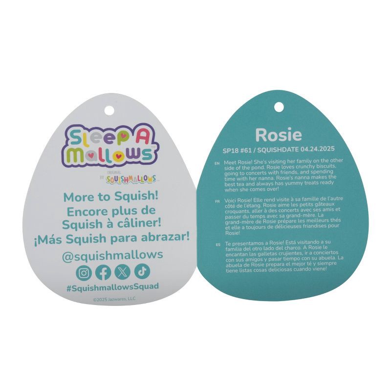 slide 11 of 11, Squishmallows 18" Jumbo Rosie Spotted Pig Sleepamallow Stuffed Animal, 1 ct