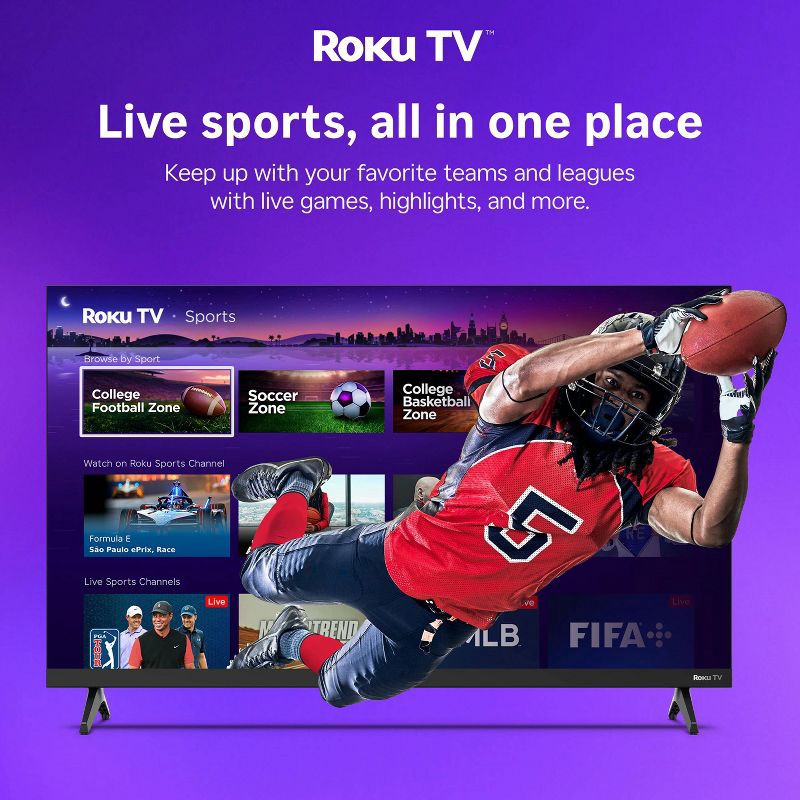 slide 7 of 16, Hiro Roku TV 32" 720p HD Smart TV Flat Screen LED Television with Roku TV and Dolby Audio for Streaming, 1 ct