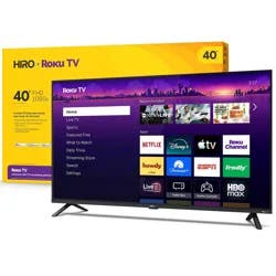 Hiro Roku TV 40" 1080p Full HD Smart TV Flat Screen LED Television with Roku TV and Dolby Audio for Streaming