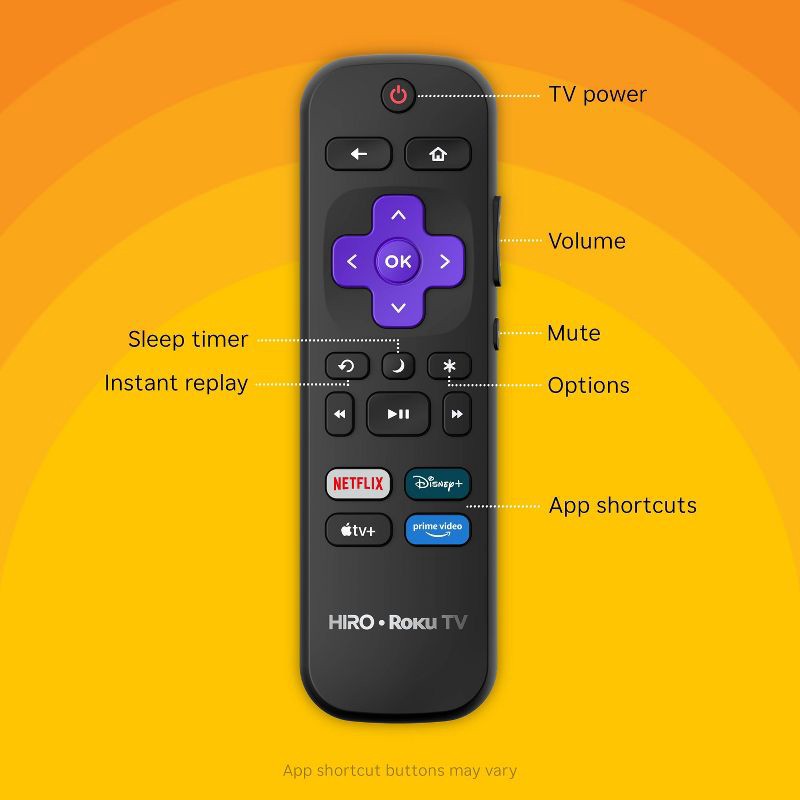 slide 13 of 16, Hiro Roku TV 24" 720p HD Smart TV Flat Screen LED Television with Roku TV and Dolby Audio for Streaming, 1 ct