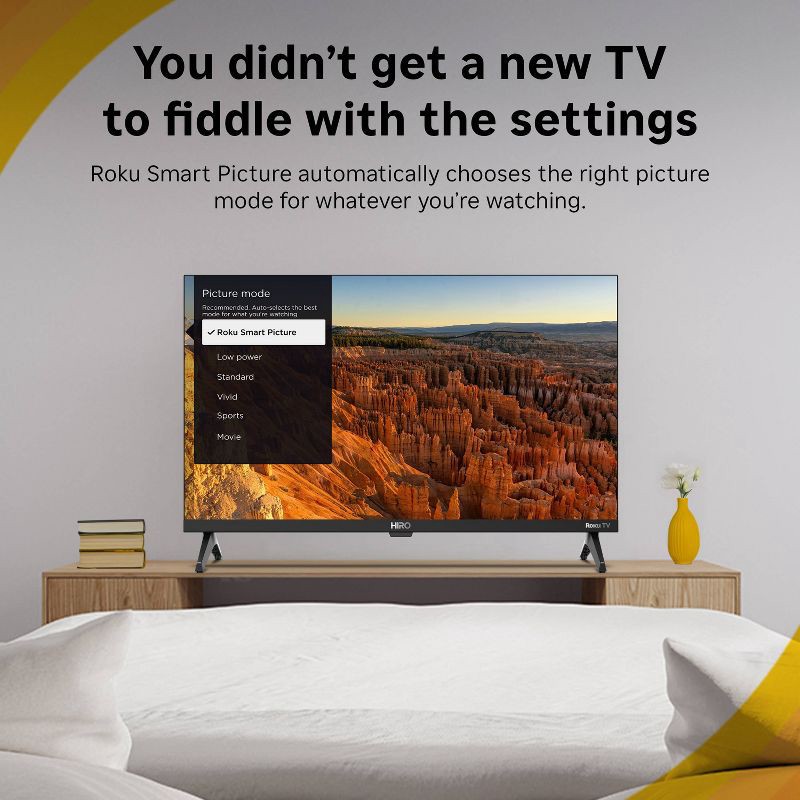 slide 11 of 16, Hiro Roku TV 24" 720p HD Smart TV Flat Screen LED Television with Roku TV and Dolby Audio for Streaming, 1 ct