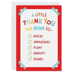 American Greetings 5ct Thank You Teacher Appreciation Card Pack, So Lucky, Includes Envelopes