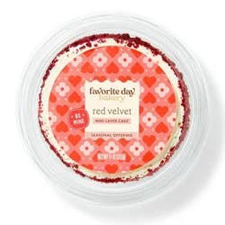 Valentine's Day Red Velvet Layer Cake - 11oz - Favorite Day™