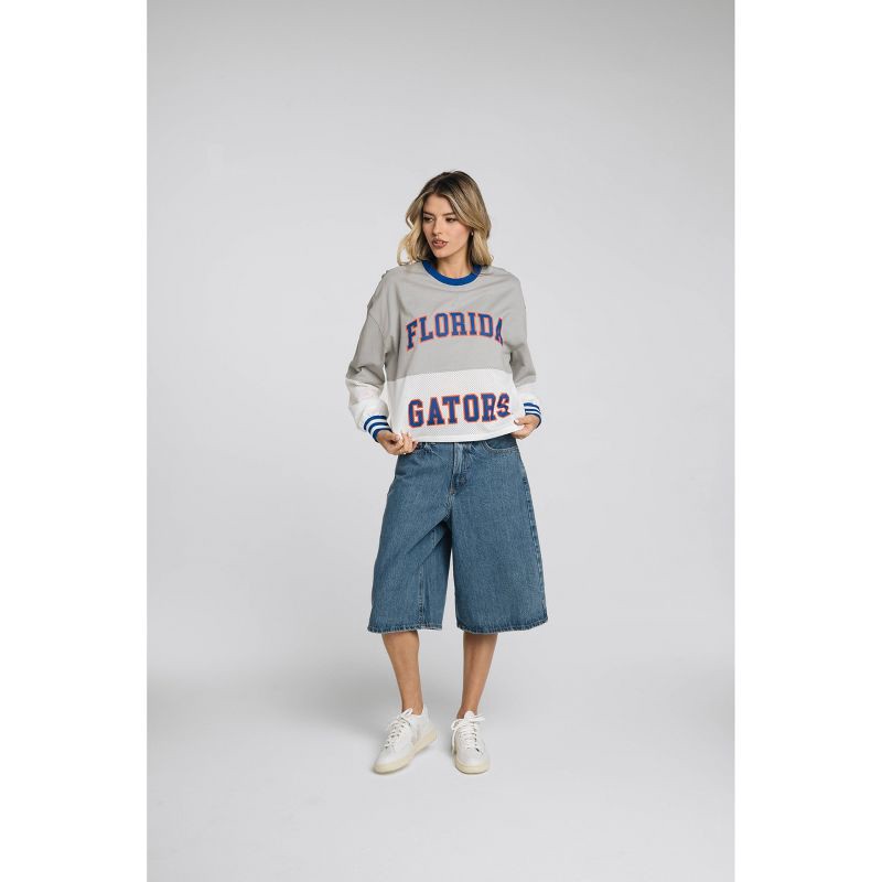 slide 1 of 3, NCAA Florida Gators Women's Fashion Crew Neck Fleece Sweatshirt - M - Wild Collective, 1 ct