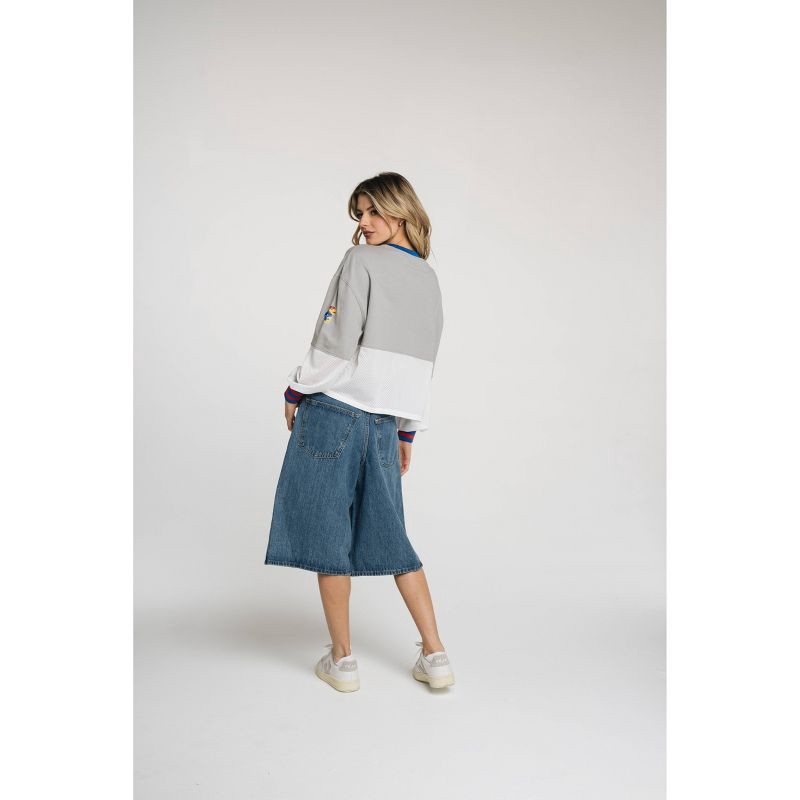 slide 2 of 4, NCAA Kansas Jayhawks Women's Fashion Crew Neck Fleece Sweatshirt - S - Wild Collective, 1 ct