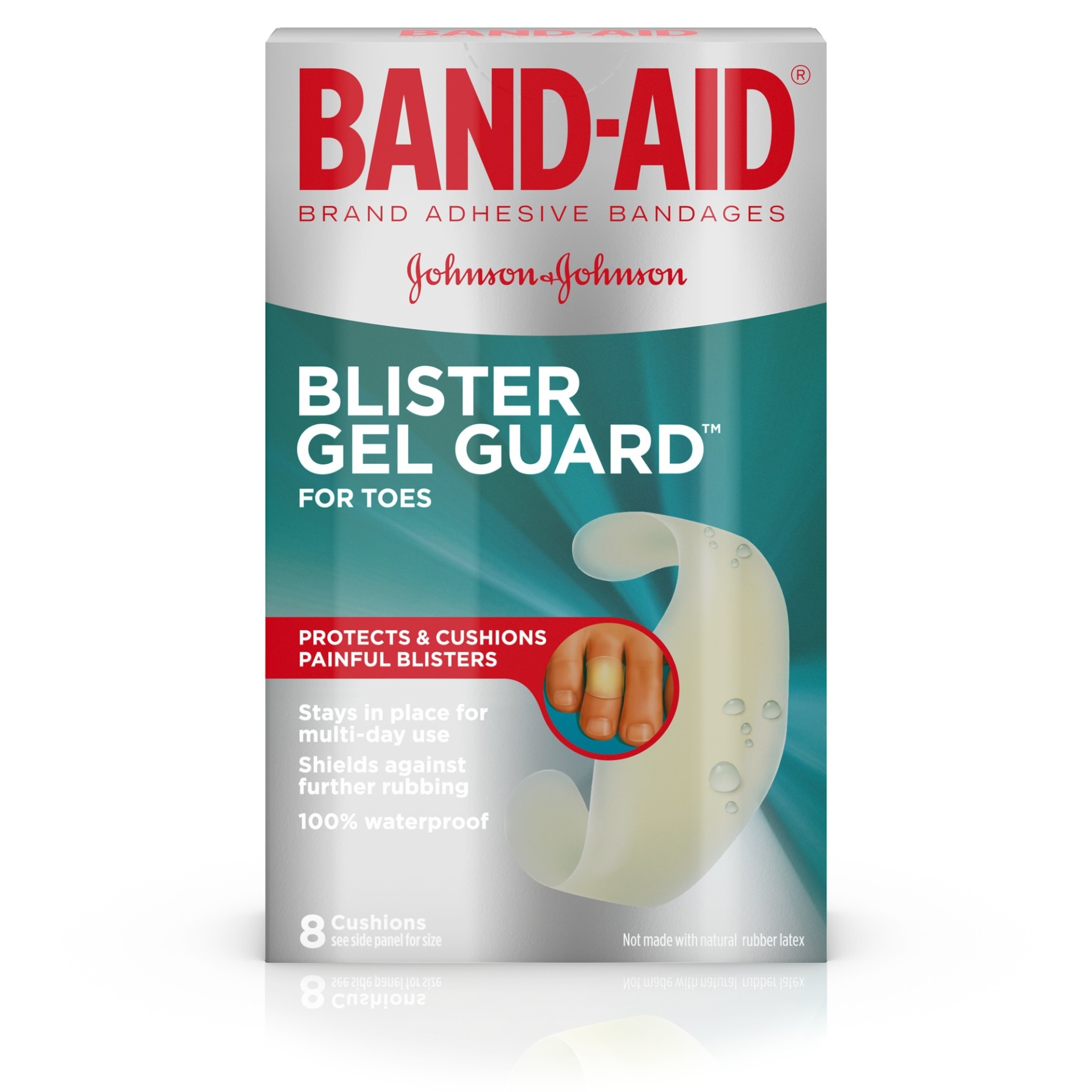 slide 1 of 1, Band-Aid Brand Blister Protection, Adhesive Bandages for Fingers and Toes, 8 ct