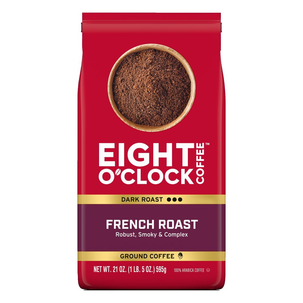 slide 5 of 5, Eight O'Clock Coffee Ground Dark Roast French Roast Coffee 21 oz, 21 oz