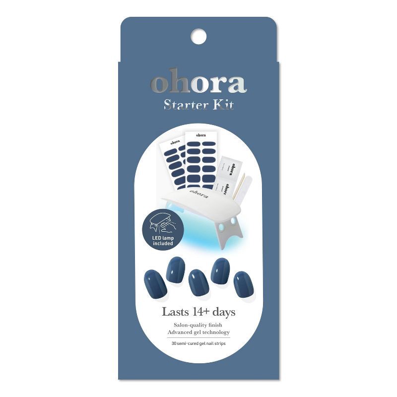 slide 1 of 5, Ohora Gel Nail Art Basic Line Starter Kit - Indigo Blues - 30pc, 30 ct